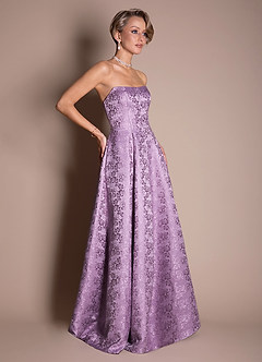 Alisa Vintage Lilac Maxi Dress image3