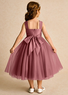 Azazie Dovey Abiti da Ragazza di Fiori Abito Principessa in Tulle Fiocco Ametista image3