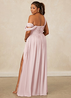 Christian Siriano Bridal for Azazie 1014 Bridesmaid Dresses Blushing Pink A-Line Off the Shoulder Chiffon Dress image11