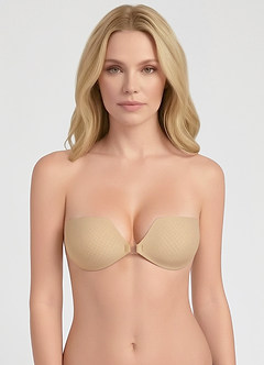 front Halbunsichtbare Push-up-Brustwarzen-Pasties – Atmungsaktives 8-Loch-Gewebe
