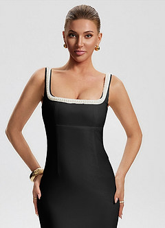 Vestido Negro Midi Aure image3