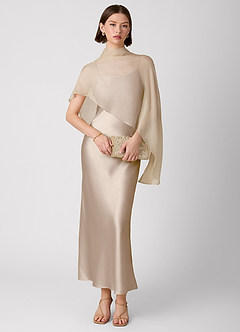 Crystle Maxi Klänning Taupe image6