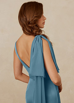 Christian Siriano Bridal for Azazie 1011 Bridesmaid Dresses Bermuda Mermaid Bow Stretch Satin Dress image10