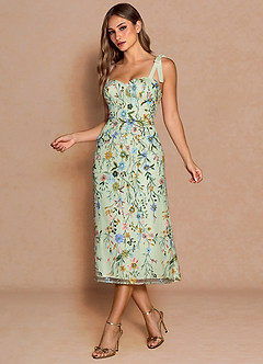 Amarie Lysegrøn Midikjole image4