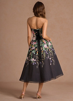 Kenzie Black Multi Midi Dress image2