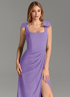 Azazie Adalynn Bridesmaid Dresses Tahiti Mermaid Pleated Chiffon Dress image2