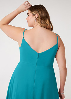 Azazie Daenerys Bridesmaid Dresses Jade A-Line Cowl Chiffon Dress image5