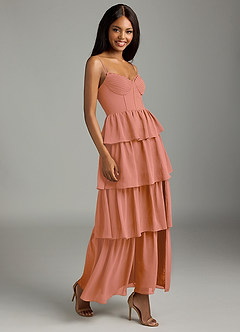 Azazie Kaiden Bridesmaid Dresses MAI TAI A-Line Sweetheart Neckline Chiffon Dress image3