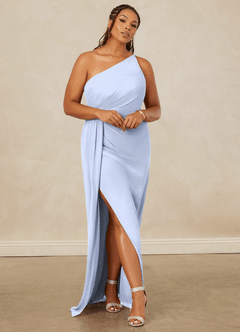 Christian Siriano Bridal for Azazie 1003 Robes de demoiselle d'honneur Robe Fourreau en Mousseline de soie Ue épaule Eis image8