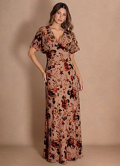 Darla Maxi Klänning Mauve Multi image4