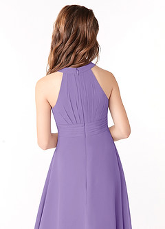 Azazie Linna Junior Tahiti A-Line Pleated Chiffon Dress image3