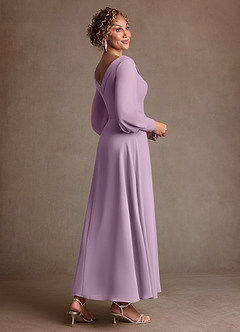 Azazie Paterson Mother of the Bride Dresses Wisteria A-Line Pleated Chiffon Dress image4