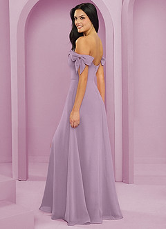 Barbie ♥ Azazie Bridesmaid Dresses Wisteria A-Line Off the Shoulder Chiffon Convertible Dress image6