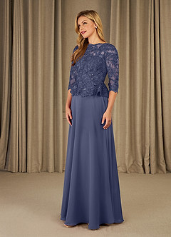 Azazie Averie Mother of the Bride Dresses Stormy A-Line Boatneck Sequins Chiffon Dress image3