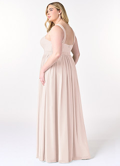 Azazie Elvira Bridesmaid Dresses Rose Petal A-Line Pleated Chiffon Dress image20