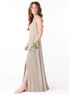 Azazie Rosey A-Line Sweetheart Neckline Chiffon Floor-Length Junior Bridesmaid Dress image3