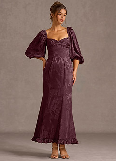 Elarion Dark Purple Maxi Dress image3