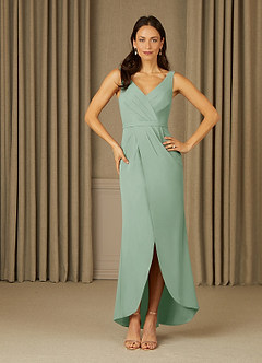 Azazie Yabelle Kleider für die Brautmutter Meerjungfrau-Linie Spitze Chiffon Kleid Agave image3