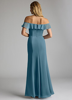 Azazie Sophie Bridesmaid Dresses Bermuda A-Line Off the Shoulder Chiffon Convertible Dress image4