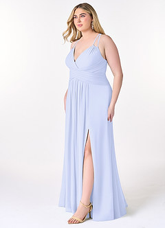 Azazie Farren Bridesmaid Dresses Lavender A-Line Pleated Chiffon Convertible Dress image12