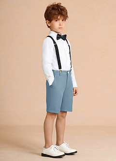 front Oliver Light Blue Boy Shorts 4-Piece Set