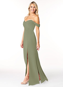 Azazie Joretta Bridesmaid Dresses Pistachio A-Line Sweetheart Neckline Chiffon Convertible Dress image4
