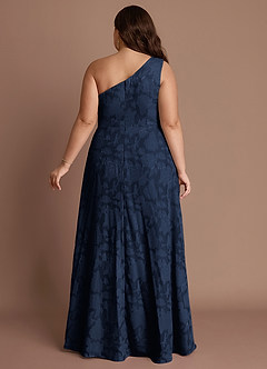Hermosa Navy One Shoulder Maxi Dress image8
