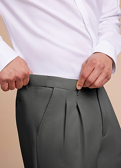 front Owen Carbón Pantalones de vestir ligeros y a medida