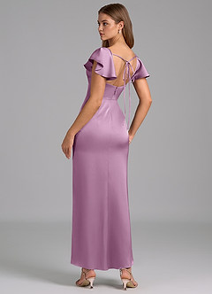 Azazie Demia Bridesmaid Dresses Wisteria Sheath Sweetheart Neckline Stretch Satin Dress image2