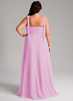 Azazie Debra Bridesmaid Dresses Candy Pink A-Line with Pockets Chiffon Convertible Dress image9