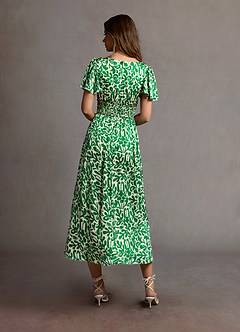 Alex Green Abstract Midi Dress image2