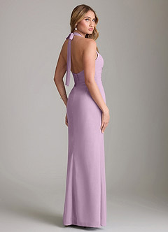 Azazie Valerie Bridesmaid Dresses Wisteria Mermaid Pleated Chiffon Dress image2