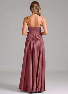 Azazie Tyla Bridesmaid Dresses Desert Rose A-Line Sweetheart Neckline Stretch Satin Dress image2