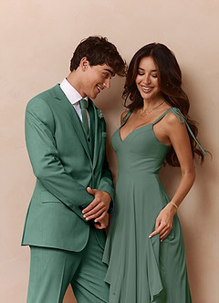 front James Eucalyptus Structured Stretch Suit