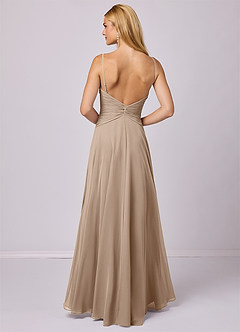Barbie ♥ Azazie Bridesmaid Dresses Taupe A-Line Chiffon Dress image2