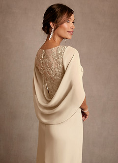 Azazie Forums 신부의 어머니 드레스 A라인 레이스 티 길이 드레스 image5