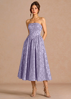 Sadie Lilac Midi Dress image1