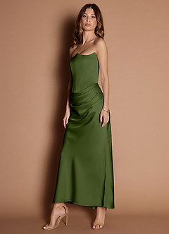 Debby Olive Green Maxi Dress image4