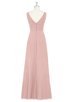 Azazie Julianna Bridesmaid Dresses Powder Pink A-Line Chiffon Dress image7