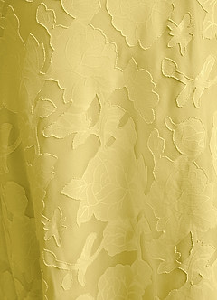 Azazie Emerson Vestidos de madrinha de casamento Vestido Canário de Esgotamento Floral de sereia com Fora do ombro image3