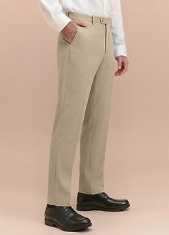 front Miles Donc Pantalon habillé en seersucker