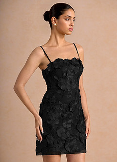 Della Black Mini Dress image5