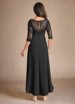 Azazie Marietta Abiti per la Madre della Sposa Abito A-Line in Pizzo Nero image3