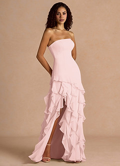 Robe Longue Rose Poudré Kylee image3