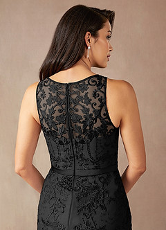 Azazie Herrin Mother of the Bride Dresses Black Mermaid Lace Dress image7