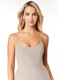 Azazie Moira Bridesmaid Dresses Frost A-Line Scoop Chiffon Dress image6