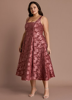 Briac Vintage Rose A-line Midi Dress image3