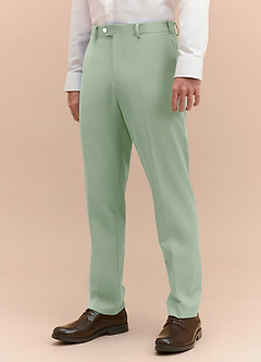 front James Dusty Sage Structured Stretch Dress Pants