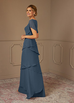 Azazie OHara Mother of the Bride Dresses Neptune A-Line V-Neck Chiffon Dress image5