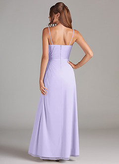 Azazie Aliani Bridesmaid Dresses Lilac Sheath Strapless Chiffon Convertible Dress image3